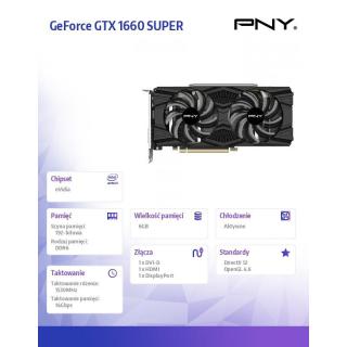 Karta graficzna GeForce GTX 1660 SUPER 6GB VCG16606SDFPPB