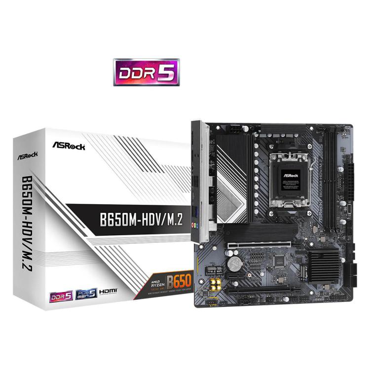 Płyta główna B650M-HDV/M.2 AM5 2DDR5 HDMI/DP mATX