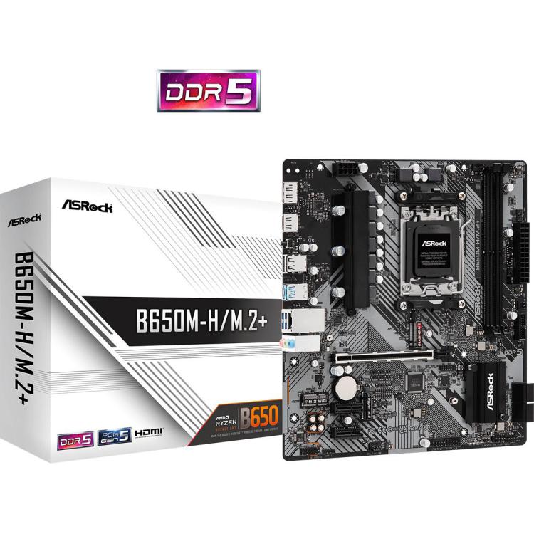 Płyta główna B650M-H/M.2 + AM5 2DDR5 HDMI/DP mATX