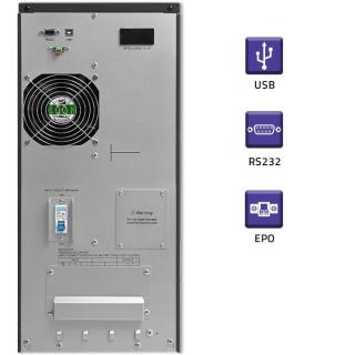 Zasilacz awaryjny UPS | On-line | Pure Sine Wave | 6kVA | 4.8kW |LCD | USB