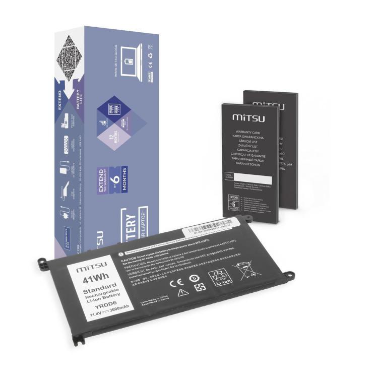 Bateria Mitsu do notebooka Dell Inspiron 14 5481, 5590 (11.4V) (3600 mAh)