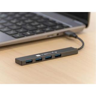 Hub USB Techly 4-portowy USB3.2 Gen1