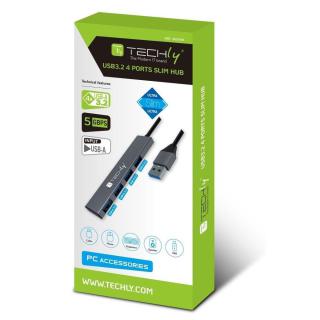 Hub USB Techly 4-portowy USB3.2 Gen1