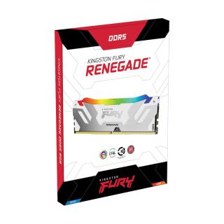 Pamięć DDR5 Kingston Fury Renegade RGB 16GB (1x16GB) 6000MHz CL32 1,35V White