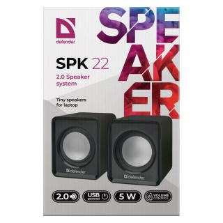 DEFENDER GŁOŚNIKI SPK-22 5W 2.0 USB 65503