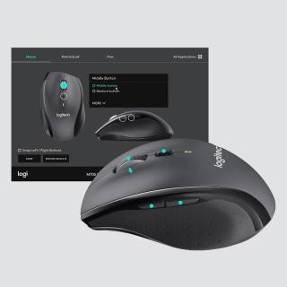 Mysz Logitech M705 910-001949 (laserowa 1000 DPI kolor grafitowy)