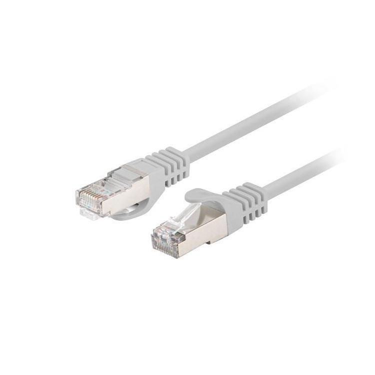 Patchcord Lanberg FTP kat.6 0,25m szary 10-pack