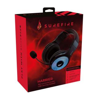 Słuchawki z mikrofonem SureFire Harrier 360 Surround Sound USB