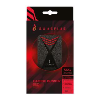 Dysk zewnętrzny SSD SureFire Gaming Bunker 512GB USB 3.2 Gen 1 (450/430 MB/s)