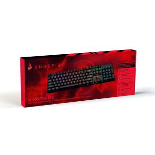 Klawiatura przewodowa SureFire KingPin M2 gamingowa RGB QWERTY English