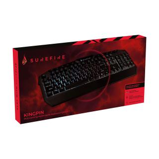 Klawiatura przewodowa SureFire KingPin gamingowa RGB QWERTY English