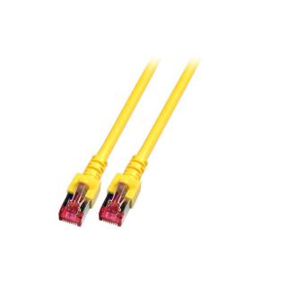 Patchcord 100% miedź EFB Cat.6 LSZH S/FTP, 1m, żółty