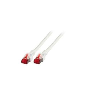 Patchcord 100% miedź EFB Cat.6 LSZH S/FTP, 0,5m, biały