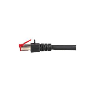 Patchcord 100% miedź EFB Cat.6 LSZH S/FTP, 0,5m, czarny