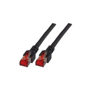 Patchcord 100% miedź EFB Cat.6 LSZH S/FTP, 0,5m, czarny