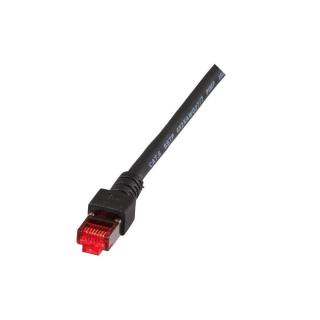 Patchcord 100% miedź EFB Cat.6 LSZH S/FTP, 0,5m, czarny