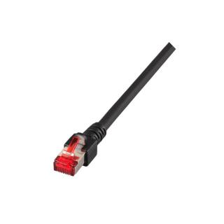 Patchcord 100% miedź EFB Cat.6 LSZH S/FTP, 1m, czarny