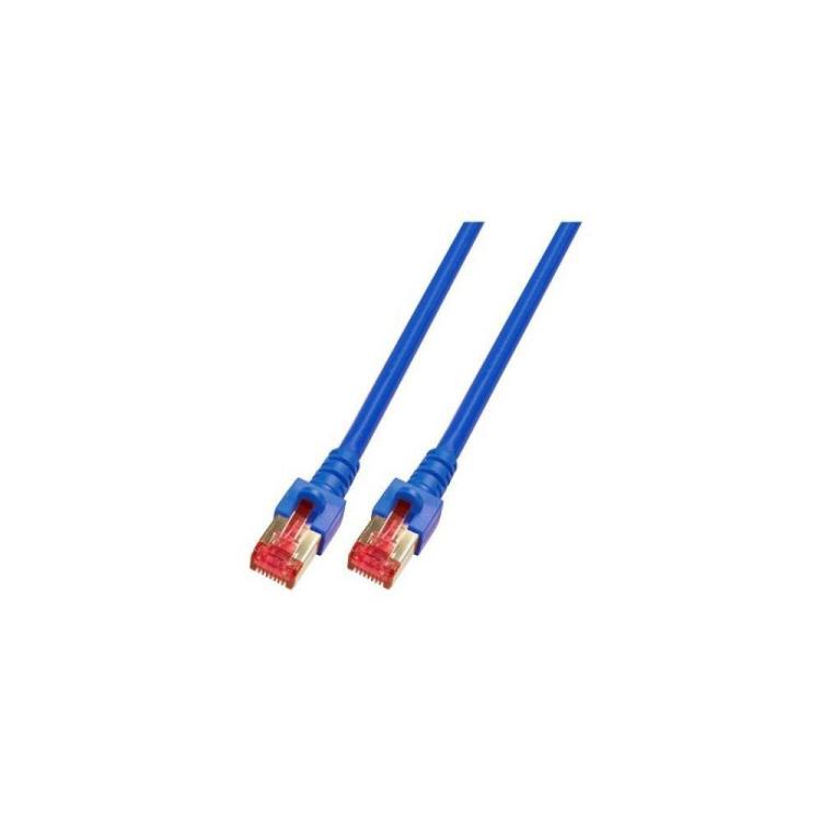 Patchcord 100% miedź EFB Cat.6 LSZH S/FTP, 2m, niebieski