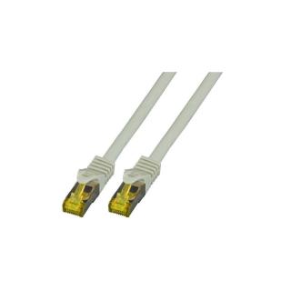 Patchcord 100% miedź EFB Cat.6a LSZH S/FTP, 1m, szary Kabel Cat.7