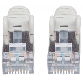 Patchcord 100% miedź Intellinet Cat.6a LSZH S/FTP, 0,25m, szary