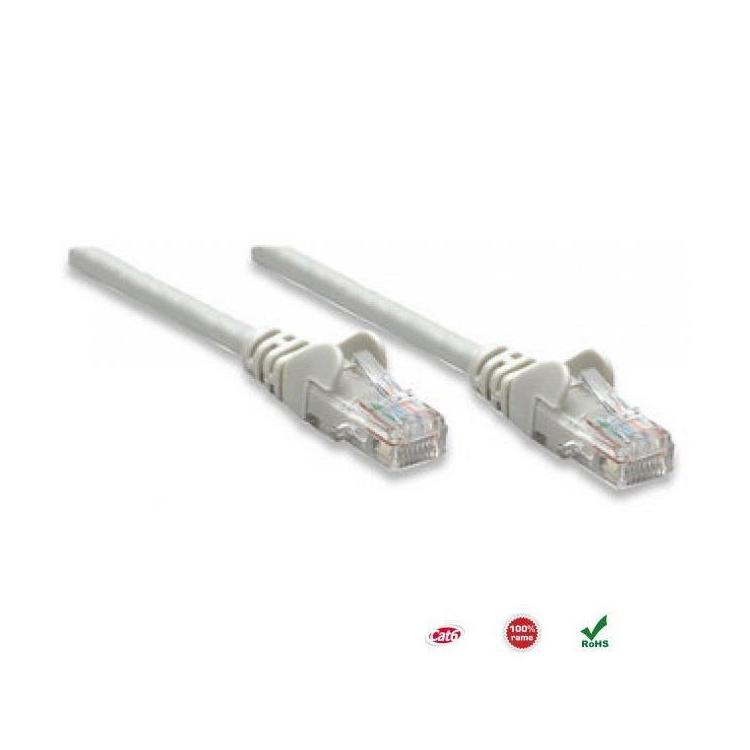 PatchCord 100% miedź Intellinet Cat.6 UTP, 7,5m, szary