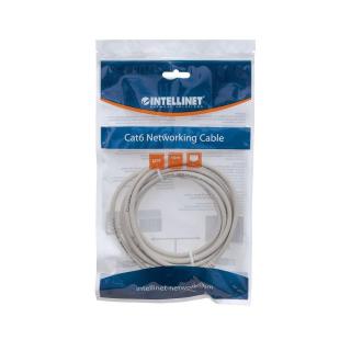 PatchCord 100% miedź Intellinet Cat.6 UTP, 7,5m, szary