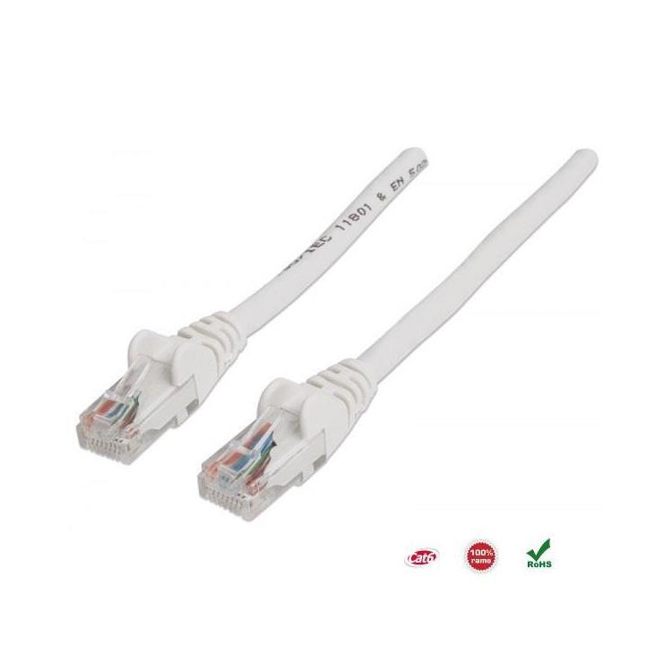 PatchCord 100% miedź Intellinet Cat.6 UTP, 0,5m, biały