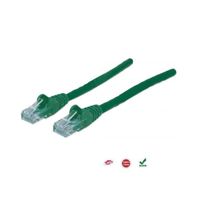 PatchCord 100% miedź Intellinet Cat.6 UTP, 5m, zielony