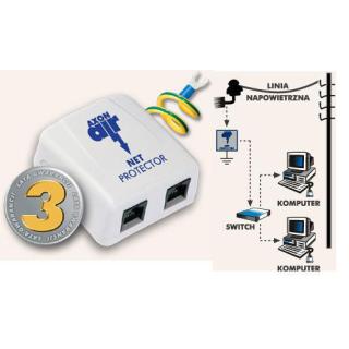 Urządzenie zabezpieczające Axon AIR NET Protector (RJ45) Linia napowietrzna