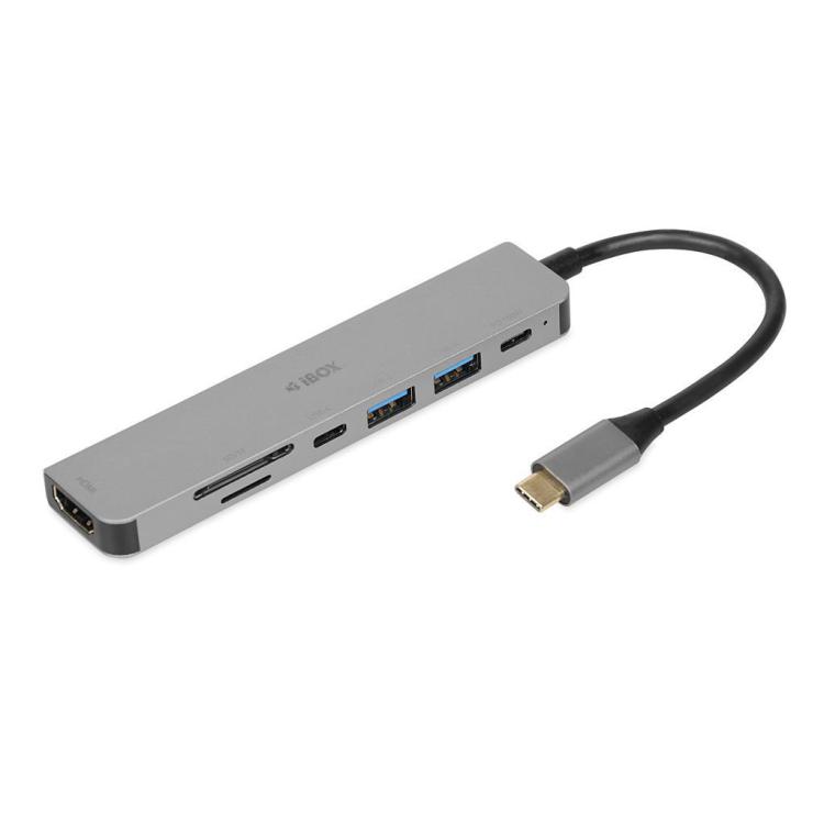 Stacja dokująca hub USB iBOX IUH3SL4K HDMI SD PD100W