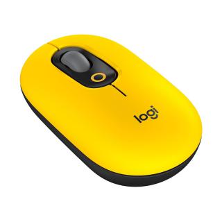 Mysz bezprzewodowa Logitech Pop Mouse Black & Yellow optyczna