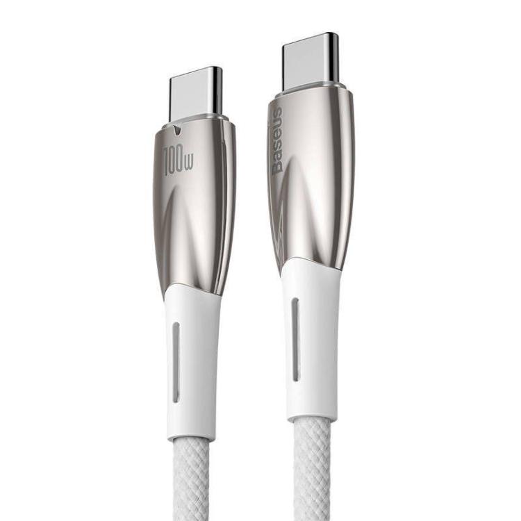 Kabel przewód USB-C PD 200cm Baseus Glimmer CADH000802 Power Delivery 2.0 5A z obsługą szybkiego ładowania 100W LED