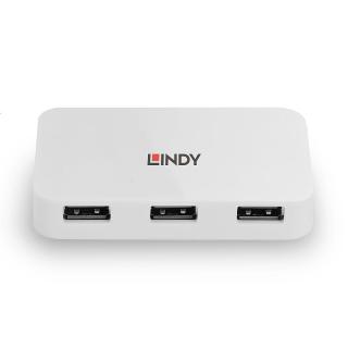 Hub USB 3.0 LINDY 4 Ports Type A to B biały