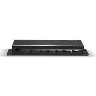 Hub USB 3.0 LINDY Metal 7 Port czarny