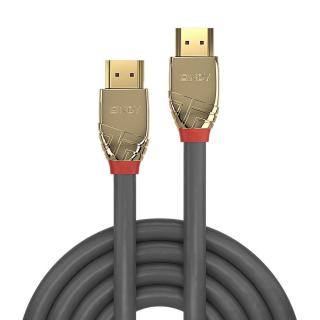 Kabel HDMI 2.0 LINDY Standard M/M 10m szary/gold