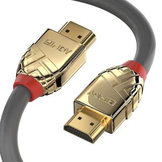 Kabel HDMI 2.1 LINDY Ultra High Speed M/M 1m szary/gold