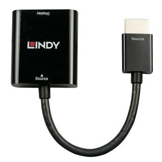 Konwerter HDMI do VGA LINDY 100mm czarny