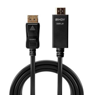 Kabel adapter LINDY DisplayPort - HDMI M/M 10.2G 3m...