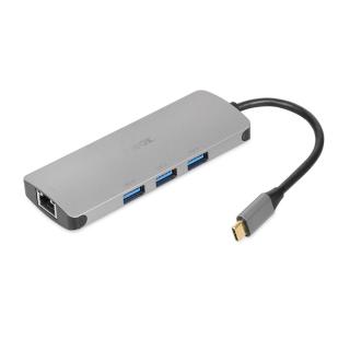 IBOX HUB USB IUH3RJ4K USB3.2 LAN HDMI 4K PD100W