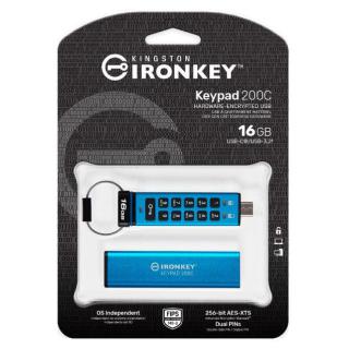 Pendrive 16GB IronKey Keypad 200 FIPS140-3 Lvl3 AES-256