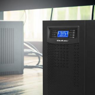 QOLTEC ZASILACZ AWARYJNY UPS ON-LINE | PURE SINE WAVE | 6KVA | 4.8KW | LCD | USB