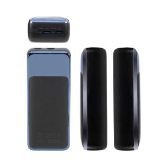 RIVACASE POWERBANK DO LAPTOPA, TABLETU, SMARTF. 30.000 MAH USB-C 65W, 2X WE/WY USB-C PD65W, 2X USB-A QC 3.0 18W, LCD, CZARNY