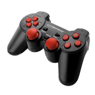 Gamepad PS3/PC USB Esperanza "Trooper" czarno/czerwony