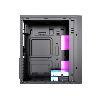 Obudowa Midi Tower Fornax M100RGB ATX wentylatory RGB Czarna