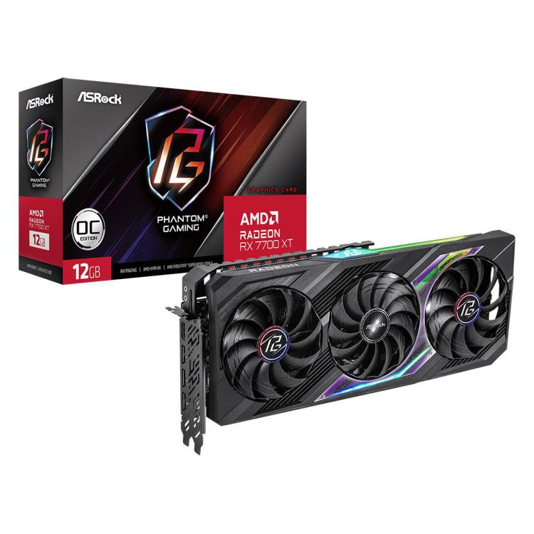 Karta graficzna Radeon RX 7700 XT PHANTOM GAMING OC 12G GDDR6 192bit