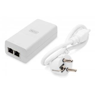 Zasilacz/Adapter PoE 802.3af, max. 48V 15.4W Gigabit 10/100/1000 Mbps, aktywny, Biały