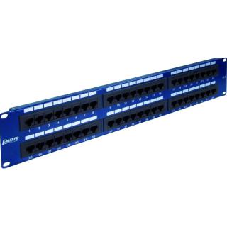 EmiterNet Panel 19", 48xRJ45 UTP kat.5e (2U) niebieski