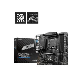 Płyta główna PRO B760M-A WIFI DDR4 s1700 4DDR4 DP/HDMI mATX