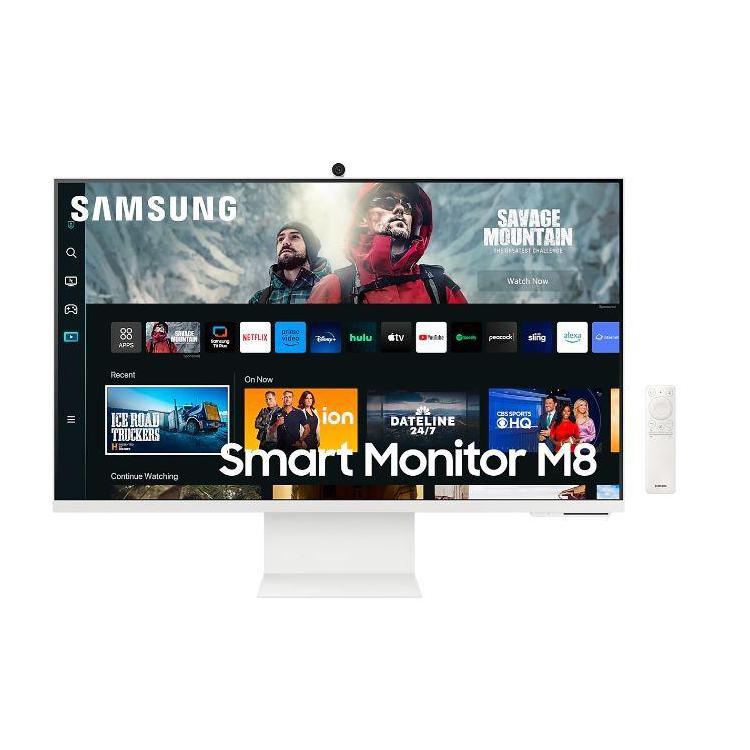 Monitor 32 cale SMART M8 VA 3840x2160 UHD 16:9 1xHDMI 1xUSB-C (65W) 2xUSB 2.0 4ms(GTG) WiFi/BT HAS+PIVOT Webcam głośniki płaski