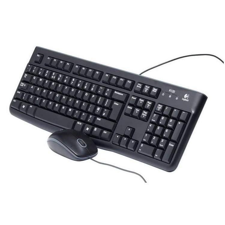 Zestaw klawiatura + mysz membranowa Logitech MK120 920-002563 (USB 2.0 (US) kolor czarny optyczna)